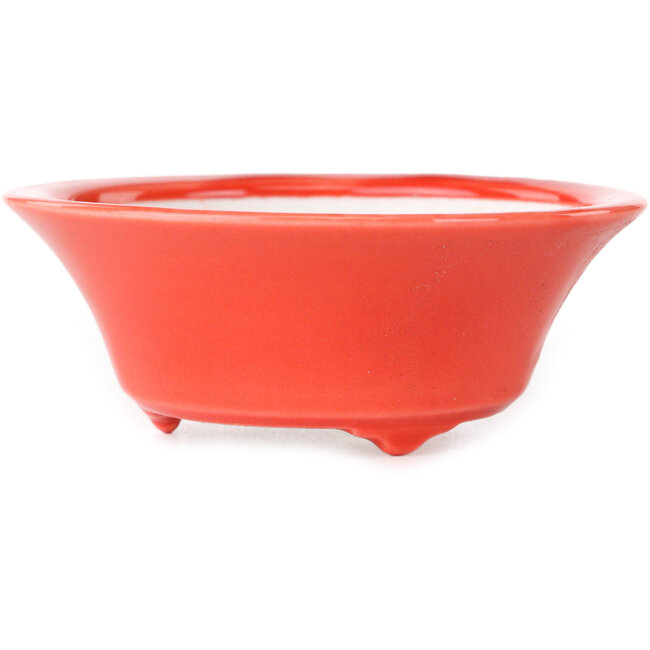 Pot rond rouge pour bonsaï de Seifu - 85 x 85 x 35 mm