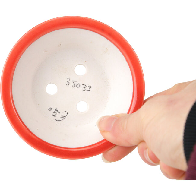 Pot rond rouge pour bonsaï de Seifu - 85 x 85 x 35 mm