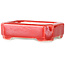 Rechteckiger roter Bonsaitopf von Terahata Satomi Mazan – 72 x 58 x 20 mm