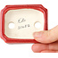Maceta rectangular para bonsái roja de Terahata Satomi Mazan - 72 x 58 x 20 mm