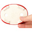 Ovaler roter Bonsaitopf von Terahata Satomi Mazan – 95 x 70 x 25 mm