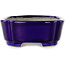 Mokko blue bonsai pot by Terahata Satomi Mazan - 160 x 120 x 45 mm
