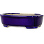 Mokko blue bonsai pot by Terahata Satomi Mazan - 160 x 120 x 45 mm