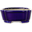 Mokko blue bonsai pot by Terahata Satomi Mazan - 160 x 120 x 45 mm
