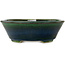 Ovale groene bonsaipot van Terahata Satomi Mazan - 230 x 200 x 75 mm