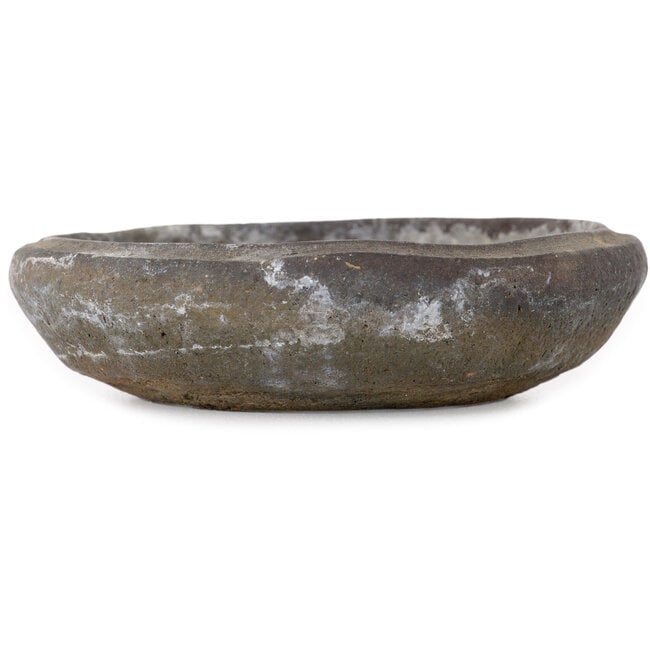 Pot à bonsaï rond non émaillé de Yamaaki Koshosen (deuxième génération) - 110 x 110 x 27 mm