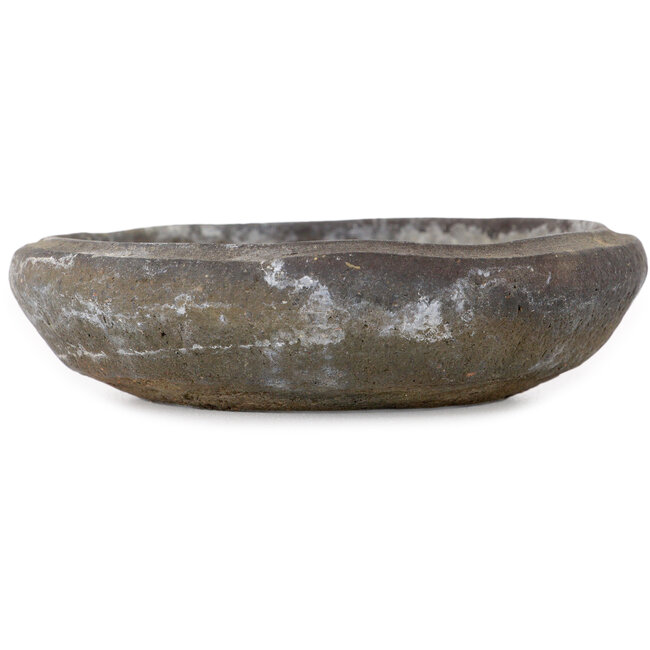 Runder, unglasierter Bonsai-Topf von Yamaaki Koshosen (zweite Generation) – 110 x 110 x 27 mm