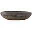 Round unglazed bonsai pot by Yamaaki Koshosen (second generation) - 110 x 110 x 27 mm
