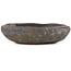 Round unglazed bonsai pot by Yamaaki Koshosen (second generation) - 110 x 110 x 27 mm