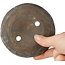 Ronde, ongeglazuurde bonsaipot van Yamaaki Koshosen (tweede generatie) - 110 x 110 x 27 mm