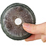 Ronde groene bonsaipot van Yamaaki Shosen/Akitsugu/Juudo (eerste generatie) - 77 x 77 x 40 mm