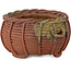 Basket unglazed bonsai pot by Kotobuki (Bonsa) - 72 x 72 x 45 mm