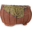 Basket unglazed bonsai pot by Kotobuki (Bonsa) - 72 x 72 x 45 mm