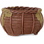 Basket unglazed bonsai pot by Kotobuki (Bonsa) - 65 x 65 x 42 mm