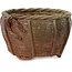 Pot à bonsaï non émaillé en forme de panier de Kotobuki (Bonsa) - 57 x 57 x 40 mm