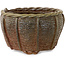 Vaso per bonsai a forma di cestino non smaltato di Kotobuki (Bonsa) - 57 x 57 x 40 mm