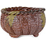 Basket unglazed bonsai pot by Kotobuki (Bonsa) - 67 x 67 x 45 mm