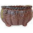Basket unglazed bonsai pot by Kotobuki (Bonsa) - 67 x 67 x 45 mm