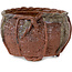 Vaso per bonsai a forma di cestino non smaltato di Kotobuki (Bonsa) - 62 x 62 x 40 mm
