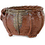 Basket unglazed bonsai pot by Kotobuki (Bonsa) - 62 x 62 x 40 mm