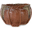 Basket unglazed bonsai pot by Kotobuki (Bonsa) - 62 x 62 x 40 mm