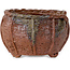 Basket unglazed bonsai pot by Kotobuki (Bonsa) - 62 x 62 x 40 mm