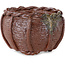 Pot à bonsaï en forme de panier non émaillé de Kotobuki (Bonsa) - 60 x 60 x 40 mm