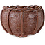 Basket unglazed bonsai pot by Kotobuki (Bonsa) - 60 x 60 x 40 mm