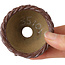 Pot à bonsaï non émaillé en forme de panier de Kotobuki (Bonsa) - 62 x 62 x 45 mm