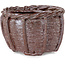 Basket unglazed bonsai pot by Kotobuki (Bonsa) - 62 x 62 x 45 mm