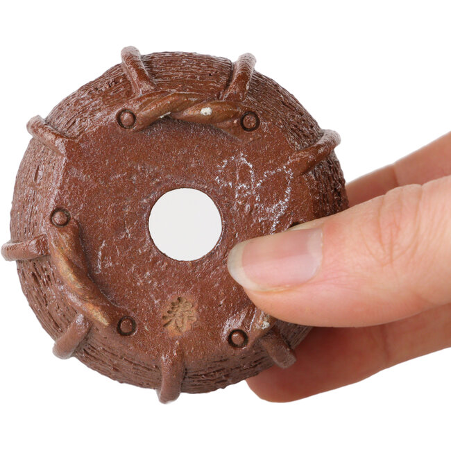 Pot à bonsaï en forme de panier non émaillé de Kotobuki (Bonsa) - 55 x 55 x 40 mm