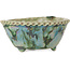 Pot à bonsaï rond multicolore de Bunzan (Seto) - 115 x 115 x 55 mm