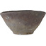 Round unglazed bonsai pot by Bunzan (Seto) - 130 x 130 x 65 mm