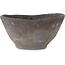 Round unglazed bonsai pot by Bunzan (Seto) - 130 x 130 x 65 mm