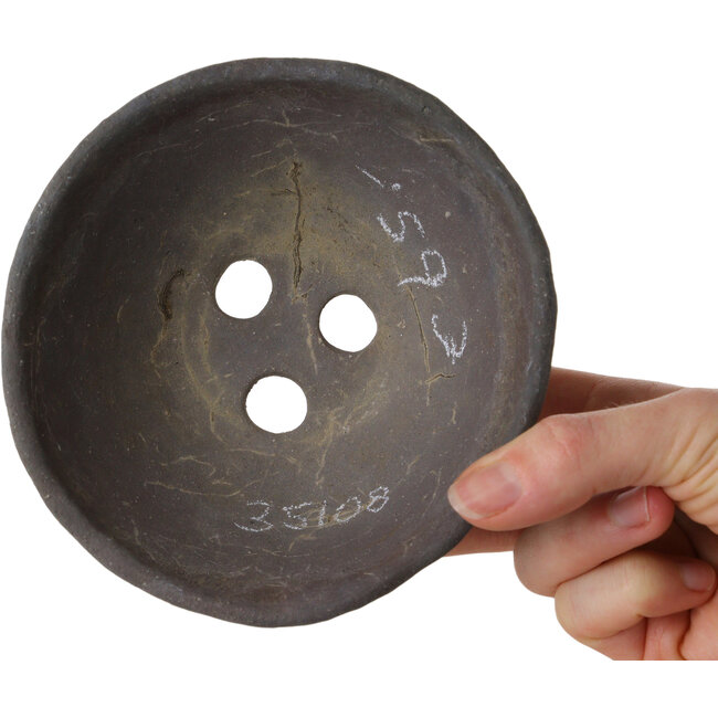 Pot à bonsaï rond non émaillé de Bunzan (Seto) - 130 x 130 x 65 mm