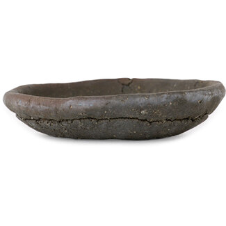  Bunzan Vaso bonsai rotondo da 90 mm non smaltato di Bunzan (Seto), Seto, Giappone