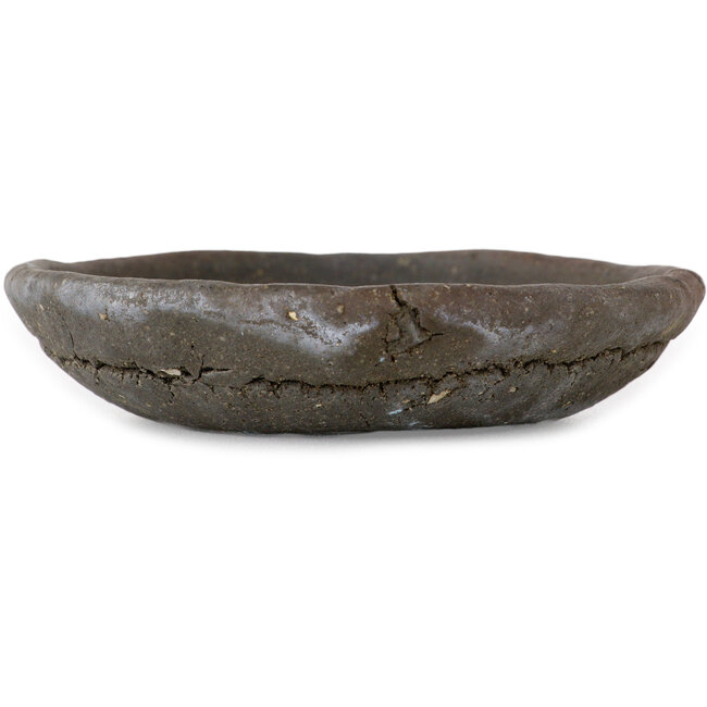 Pot à bonsaï rond non émaillé de Bunzan (Seto) - 90 x 90 x 20 mm