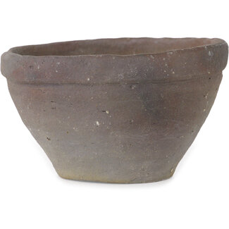  Bunzan Vaso bonsai rotondo da 105 mm non smaltato di Bunzan (Seto), Seto, Giappone