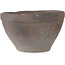 Round unglazed bonsai pot by Bunzan (Seto) - 105 x 105 x 62 mm