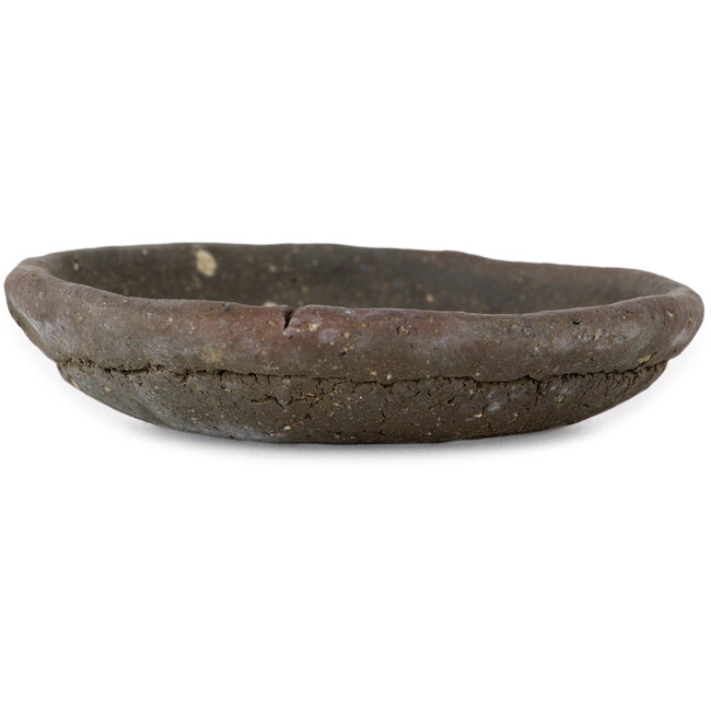 Vaso bonsai rotondo non smaltato di Bunzan (Seto) - 90 x 90 x 20 mm