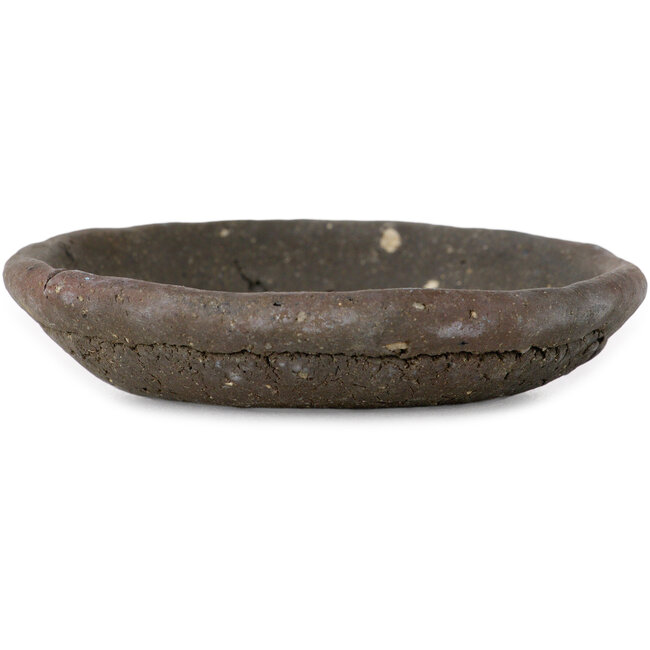 Vaso bonsai rotondo non smaltato di Bunzan (Seto) - 90 x 90 x 20 mm