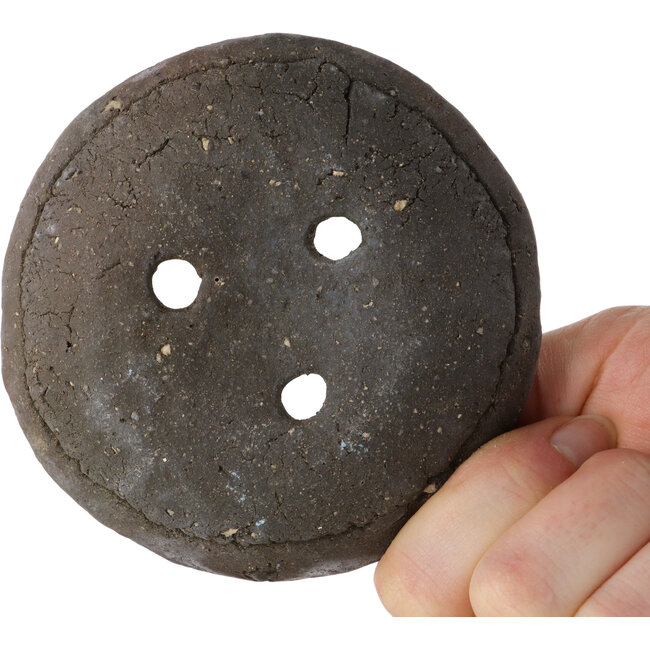 Pot à bonsaï rond non émaillé de Bunzan (Seto) - 90 x 90 x 20 mm