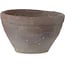 Round unglazed bonsai pot by Bunzan (Seto) - 105 x 105 x 62 mm