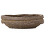 Round unglazed bonsai pot by Bunzan (Seto) - 77 x 77 x 23 mm