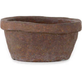  Bunzan 65 mm round unglazed bonsai pot by Bunzan (Seto), Seto, Japan