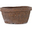 Round unglazed bonsai pot by Bunzan (Seto) - 65 x 65 x 33 mm