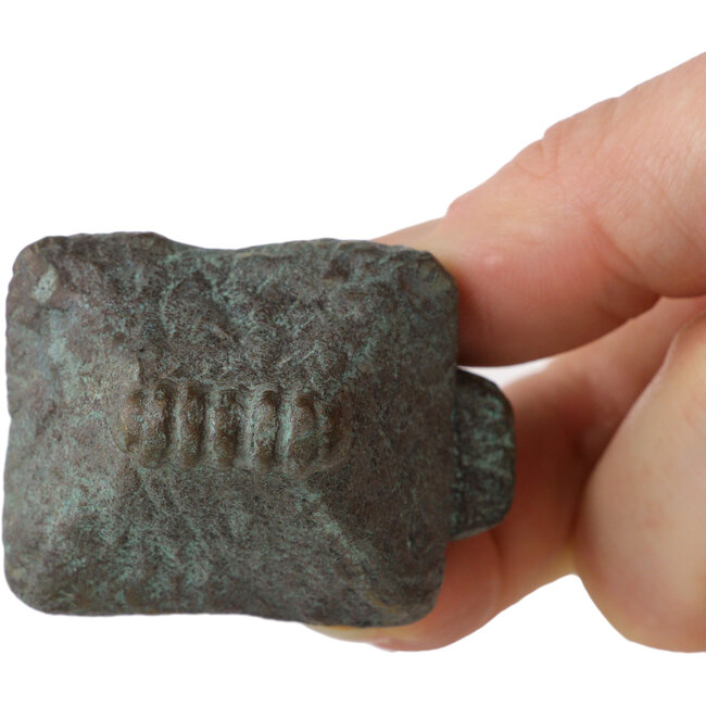 Bronzen bonsaipot in hutvorm - 45 x 33 x 38 mm