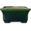 Vaso bonsai rettangolare verde di Terahata Satomi Mazan - 165 x 135 x 65 mm