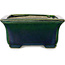 Vaso bonsai rettangolare verde di Terahata Satomi Mazan - 165 x 135 x 65 mm