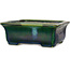Rechthoekige groene bonsaipot van Terahata Satomi Mazan - 165 x 135 x 65 mm